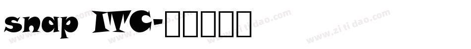 snap ITC字体转换